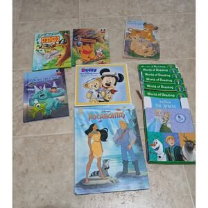 Disney Book Lot Mickey Pooh Lion King